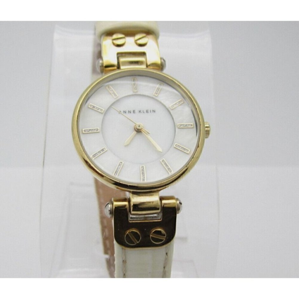 Women Anne Klein Quartz 100ft WR Analog 27mm Dial Causal Round Watch(E841)AK1950